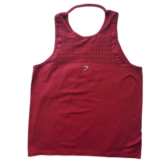 Gymshark Energy Seamless Loose Vest in Beet Size Small - Picture 1 of 10